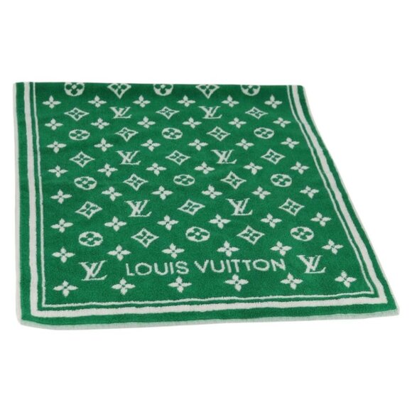 LOUIS VUITTON Monogram Beach Towel Serviette Towel Pile M77752 Auth yk18596V - Picture 1 of 16